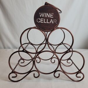 KB Designs - Metal Countertop Tabletop Wine Rack, 5 Bottles Holder